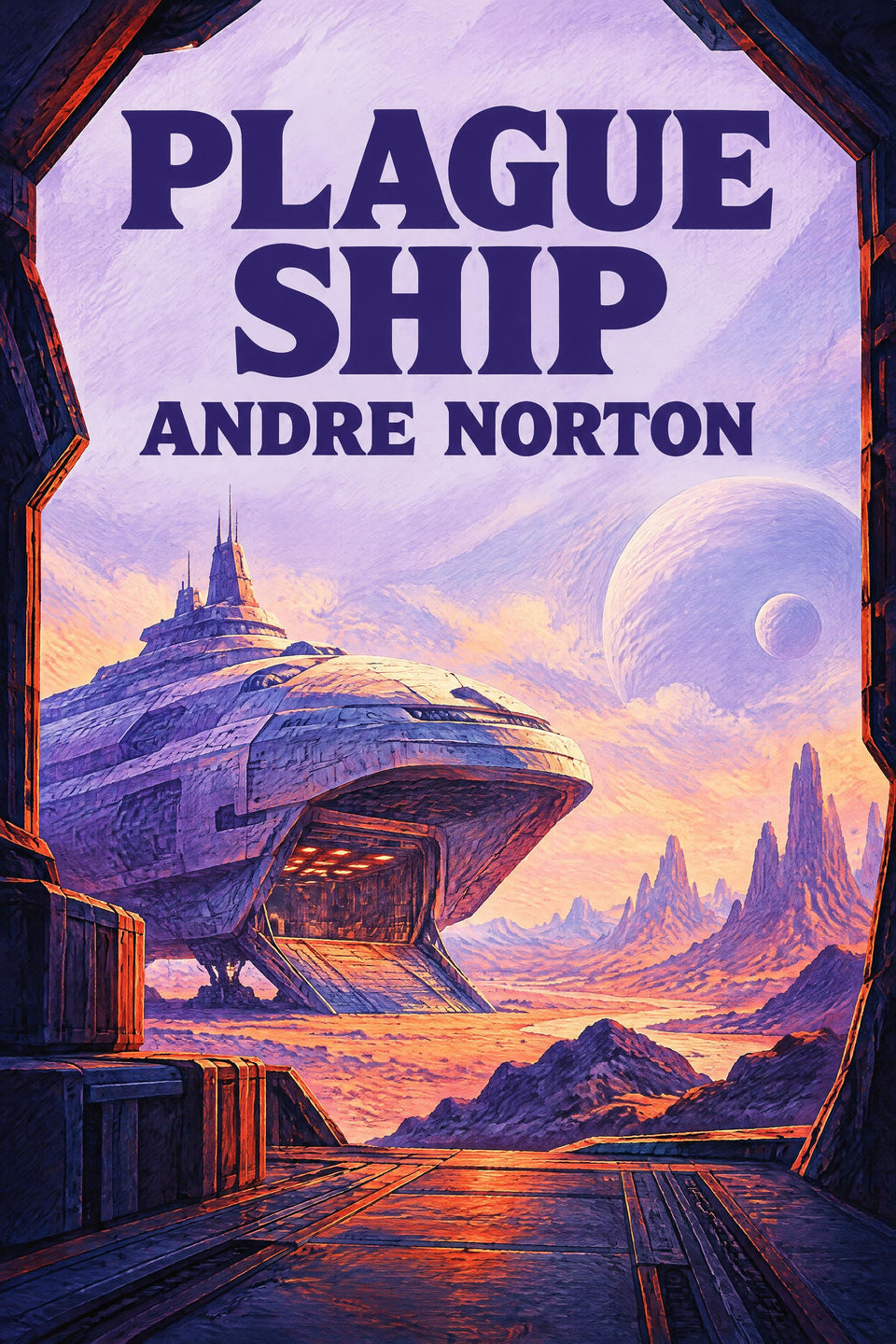 Plague Ship by Andre Norton, the cover