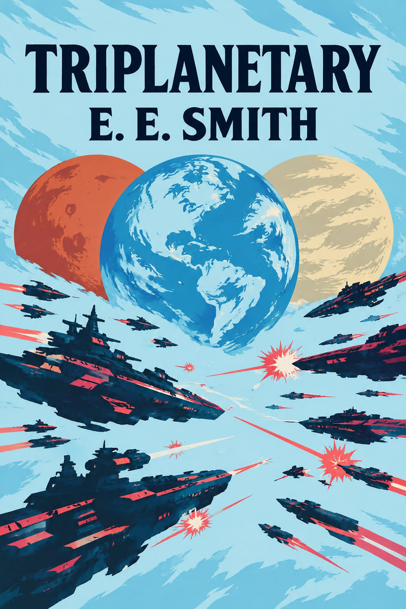 Triplanetary — modern English translation, book cover
