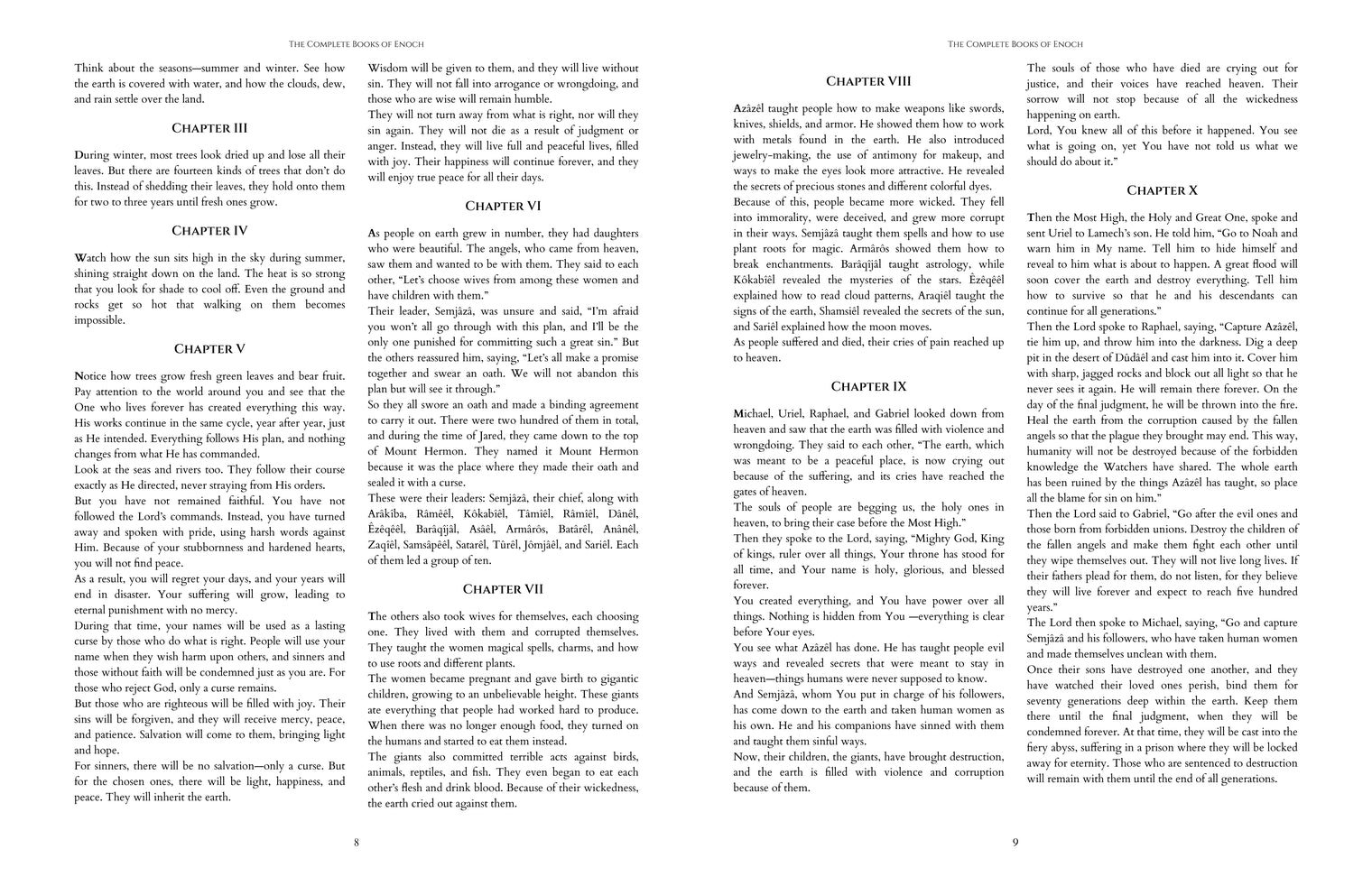 1 Enoch · Chapter VI